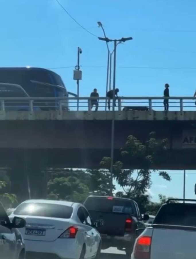 Homem se joga do viaduto da Rodoviária na avenida Miguel Sutil veja