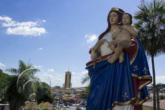 Capela São Benedito/Igreja do Rosário/estátua/alavanca/santa/Nossa Senhora do Rosário