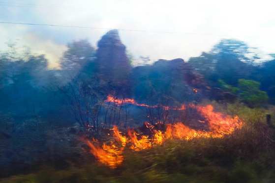 Chapada dos Guimarães/parque nacional/queimadas/incêndio