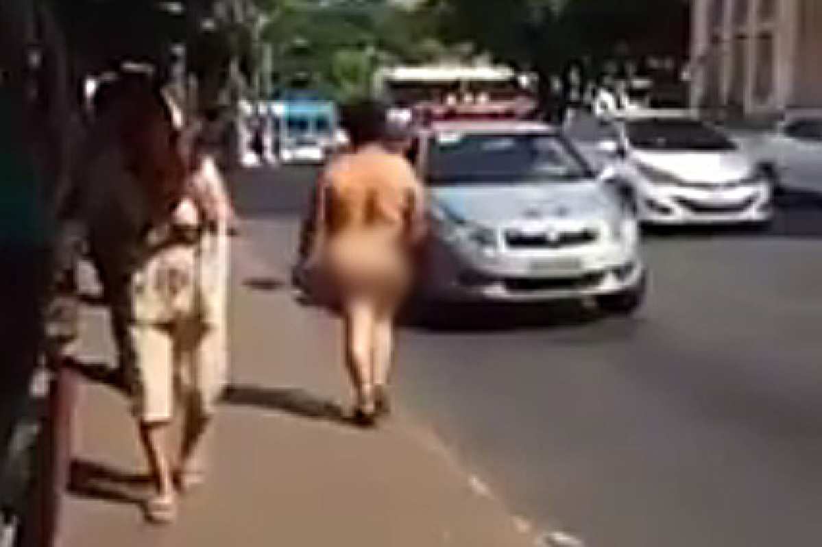 Mulher é flagrada nua em praça do centro de Cuiabá | HiperNotícias - Você  bem informado