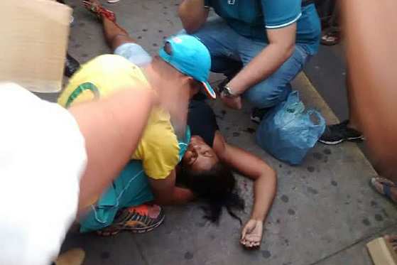 mulher baleada na praça ipiranga