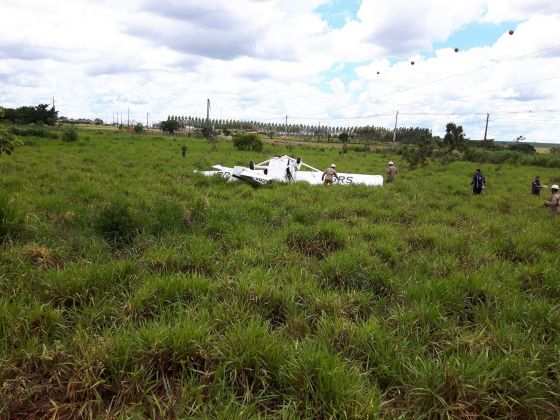 Avião caiu em Tangará
