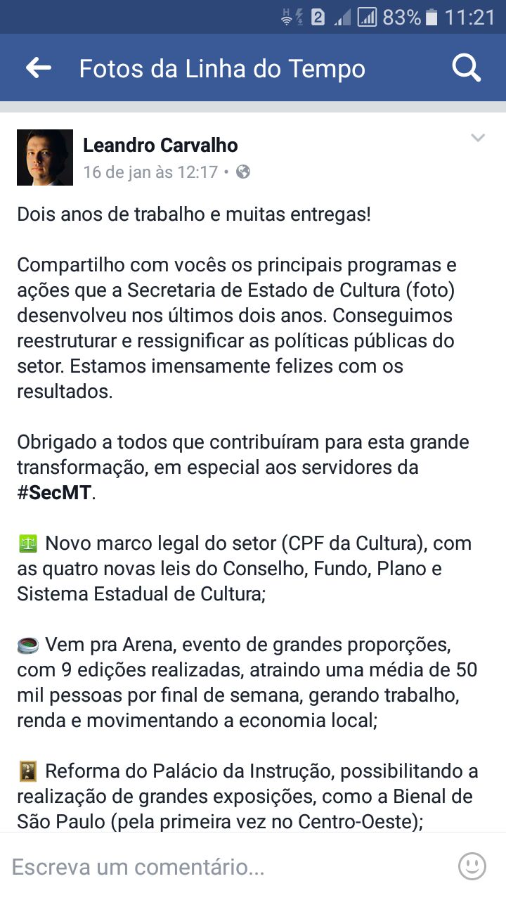 Post Leandro Carvalho