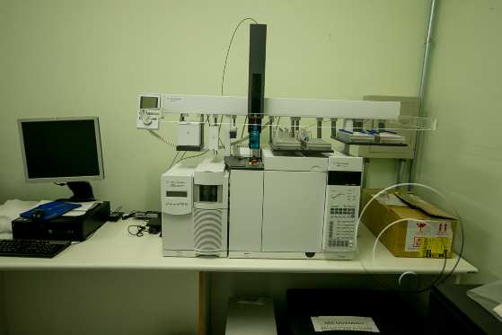 cromatógrafo gasoso associado à espectrômetro de massa