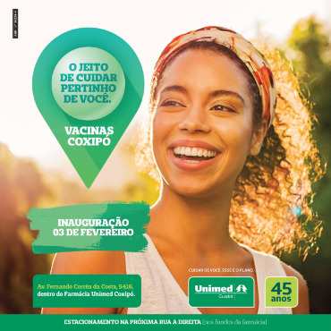 Unimed posto de vacinação