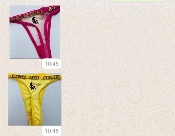 Calcinha com bordões da Juliette