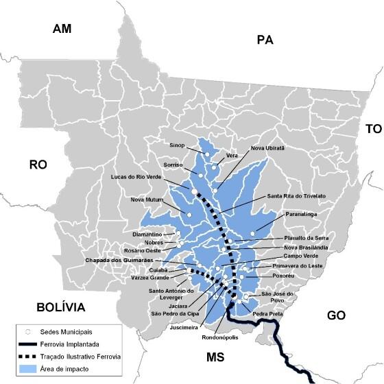 Ferrovia Mapa