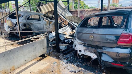 incêndio estacionamento