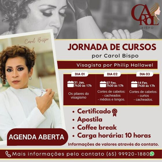 JORNADA DE CURSO COM CAROL BISPO