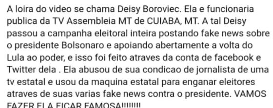 Jornalista deisy