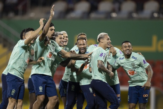 seleção brasileira treino