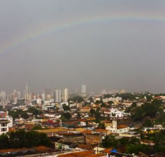 chuva Cuiabá arco-íris
