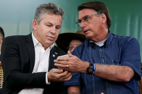 Mauro Mendes e Bolsonaro
