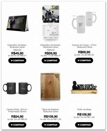 produtos Bolsonaro store