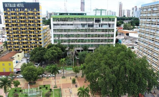 praça alencastro prefeitura cuiabá