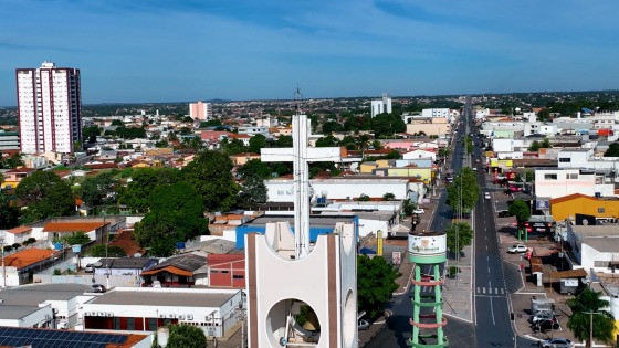 igreja matriz vg foto aérea Várzea Grande