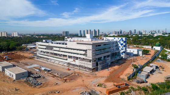 Hospital Central construção 90 percent