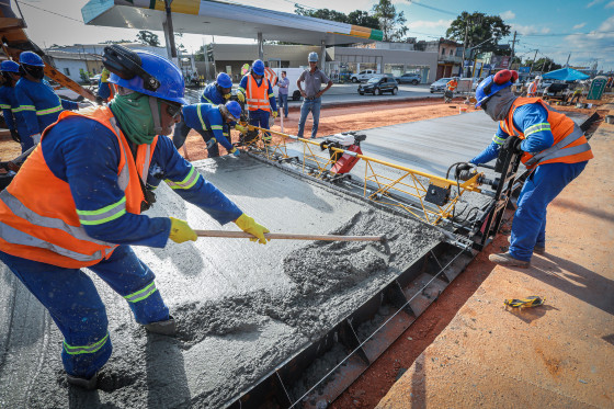 Obras BRT Concretagem em VG 1
