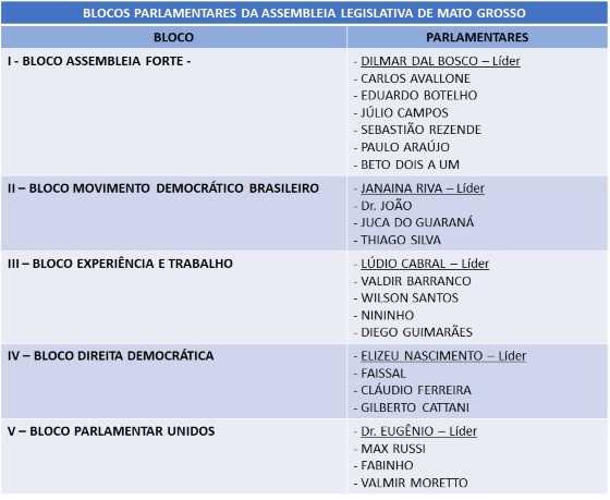 blocos parlamentares almt