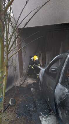 carro fogo ignição