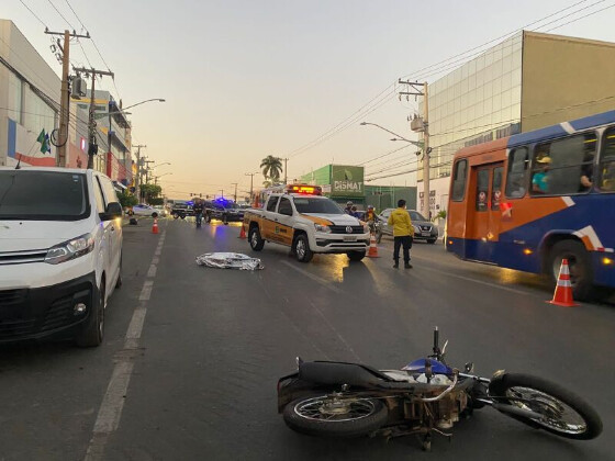 Atropelada em Avenida de Cuiabá 