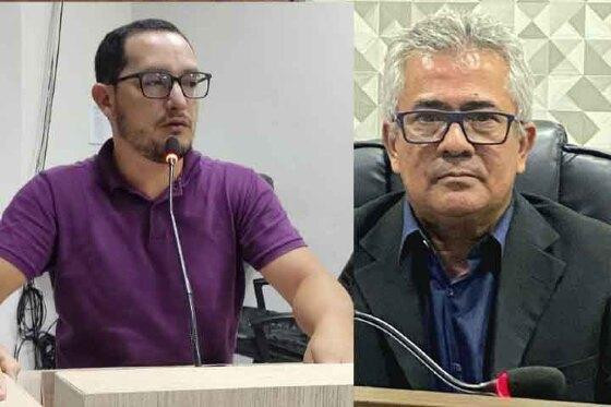 À esquerda, vereador Silvio Dutra (PP) e à direita Assis (UB)