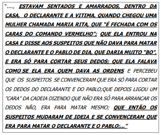 Depoimento amigo de Pablo 