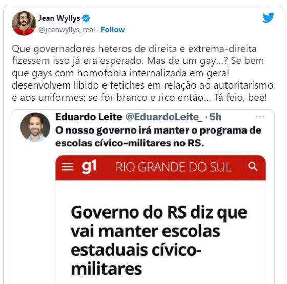 post de briga jean e eduardo