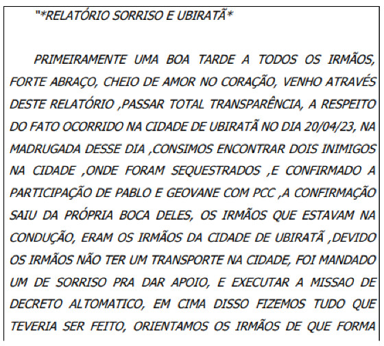 RELATÓRIO CV 1