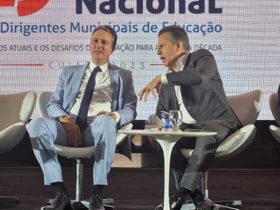 Mauro Mendes e o ministro da Educação