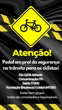 Pedal de alerta aos condutores