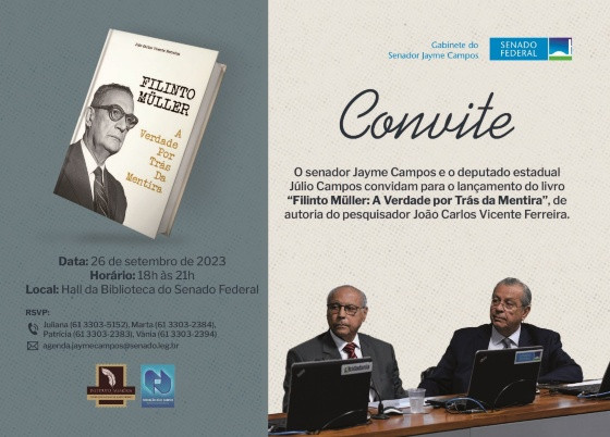 LANÇAMENTO LIVRO FILINTO MULLER