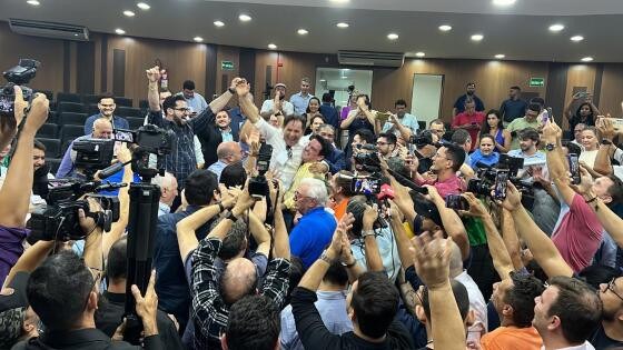 Comemoração vitória de Bortolin na AMM