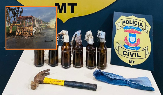 coquetel molotov E onibus queimado