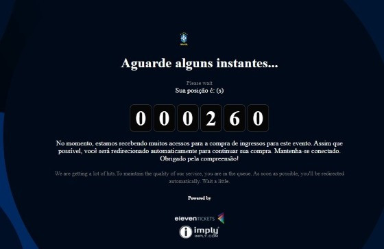 página CBF oscilando 