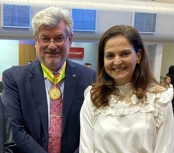 Gisela Cardoso e ministro Marco Aurélio Buzzi