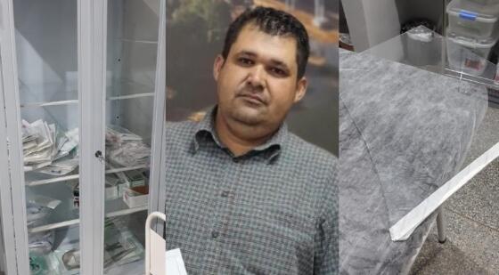 Bráulio Lelis vidro hospital