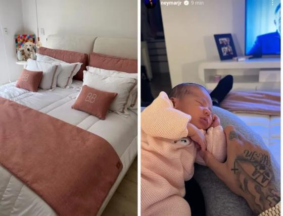 NEYMAR VISITA A FILHA