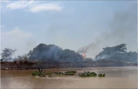 Incêndio em Porto Jofre e região