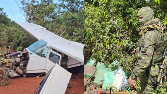 Gefron apreende droga em aeronave 