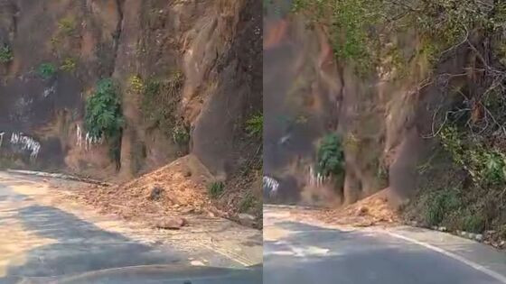 Deslizamento no portão do inferno 