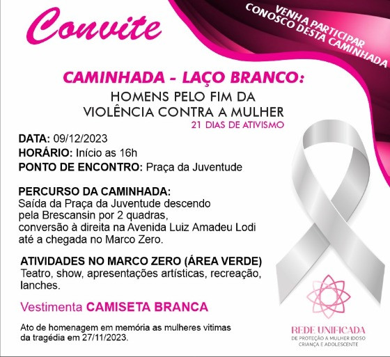 Caminhada laço branco