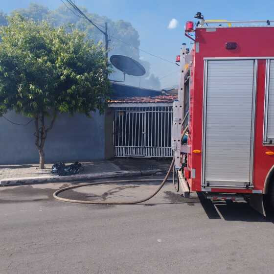 Incêndio casa Várzea Grande