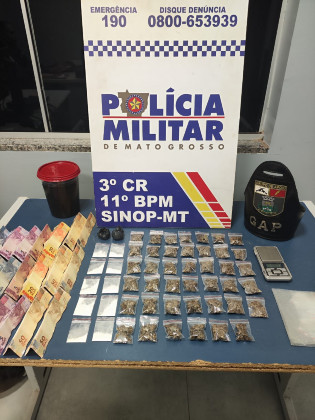 tráfico de drogas em Sinop