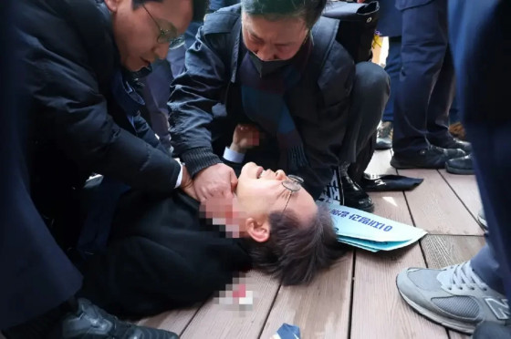 líder da oposição na coreia do sul é esfaqueado