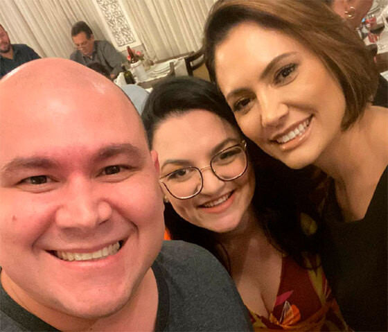 Abilio, Samantha, Michelle Bolsonaro