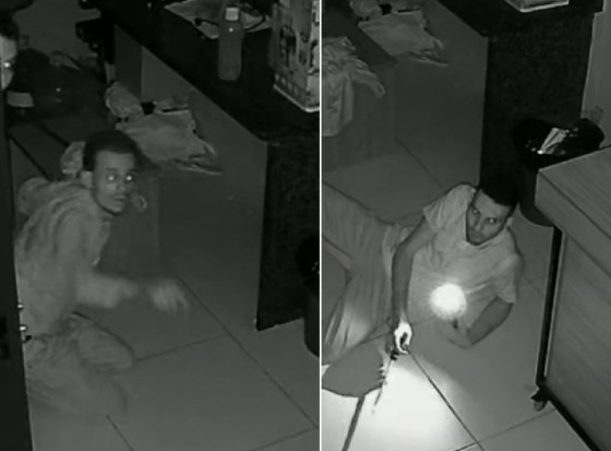 Criminosos furtando lojas do Centro