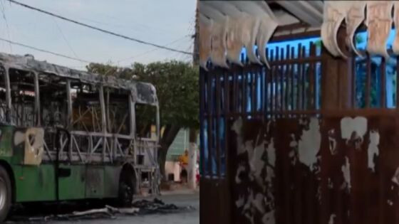 Fogo ônibus 
