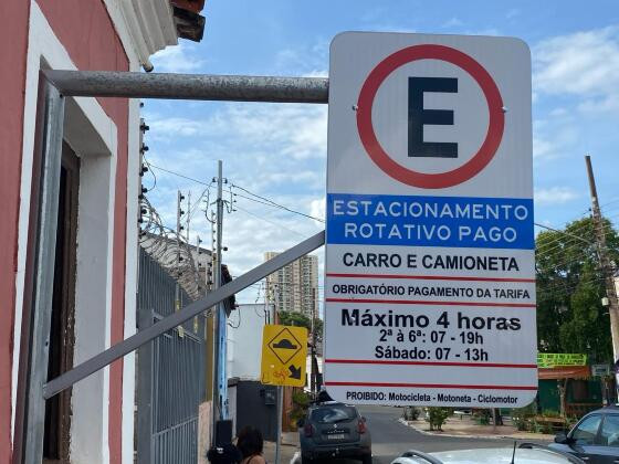 Estacionamento rotativo Cuiabá