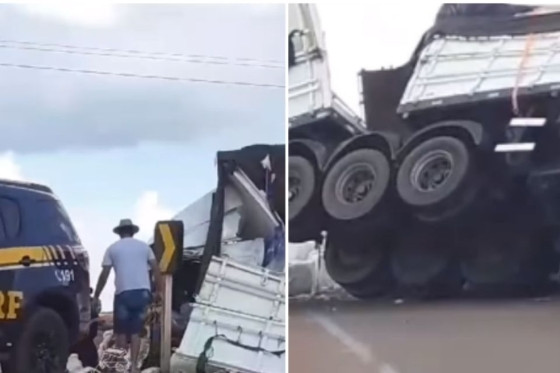 carreta e caminhao